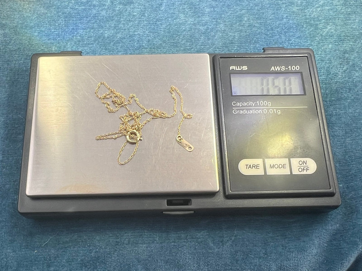 10k Solid Yellow Gold 18" Thin Chain. LOW PRICE CHAIN SALE See All - 0170