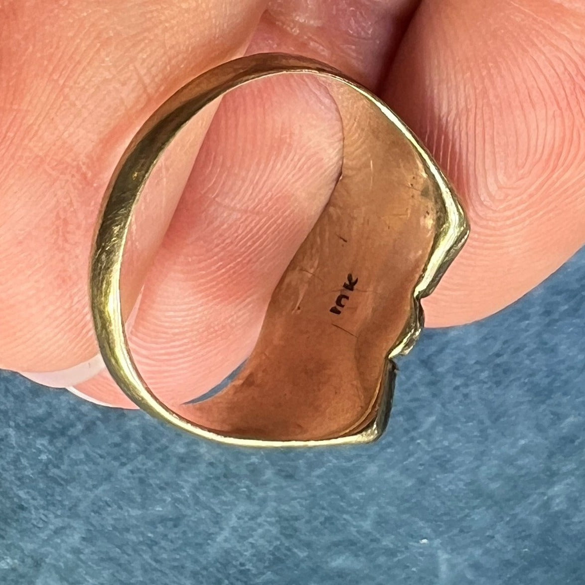 10k White and Yellow Gold THUNDERBIRD Eagle Class Ring. 1931