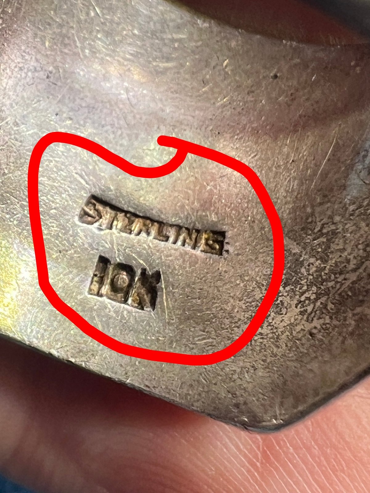 10k Yellow Gold & 925 Mayan Aztec Calendar Wide Signet Ring. 15g + 3/4"