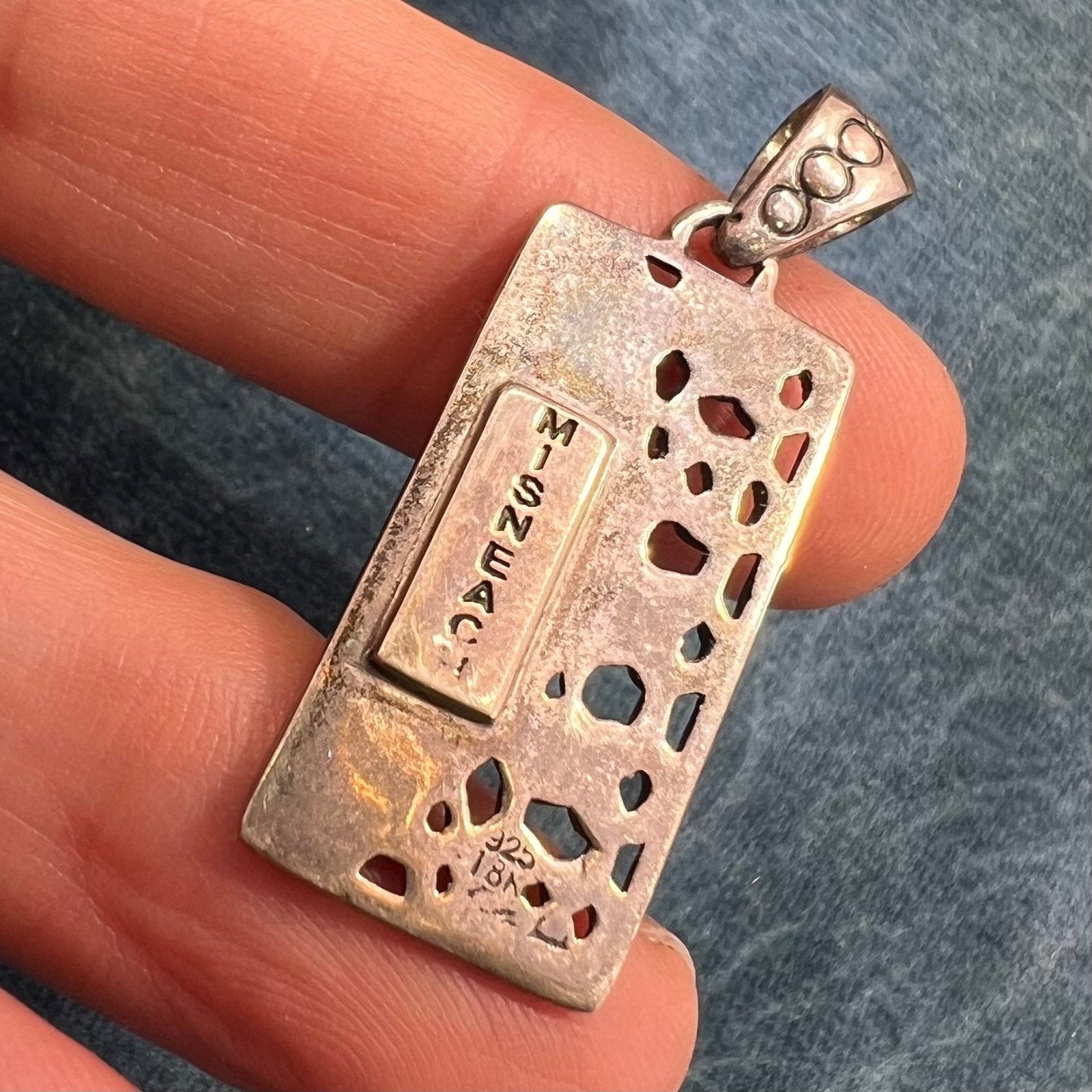 10k Yellow Gold + 925 Silver Celtic Sun Pendant. Misneach = Courage