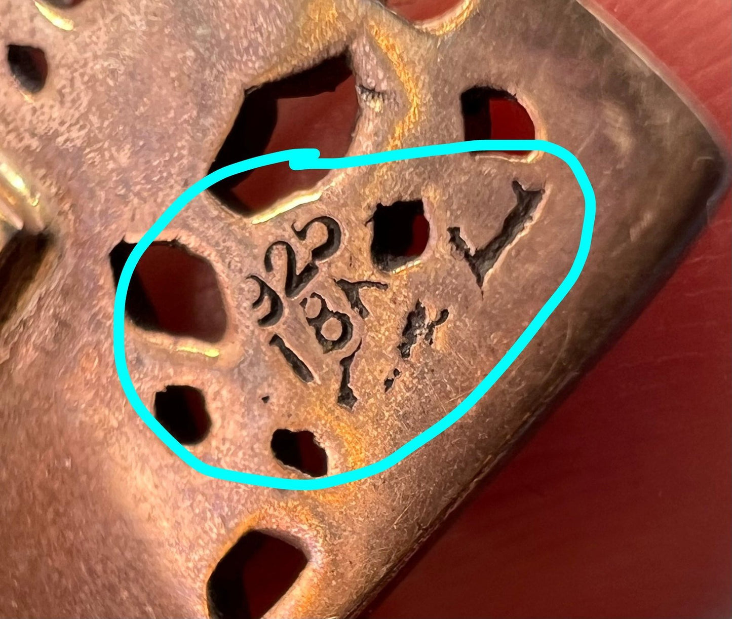 10k Yellow Gold + 925 Silver Celtic Sun Pendant. Misneach = Courage