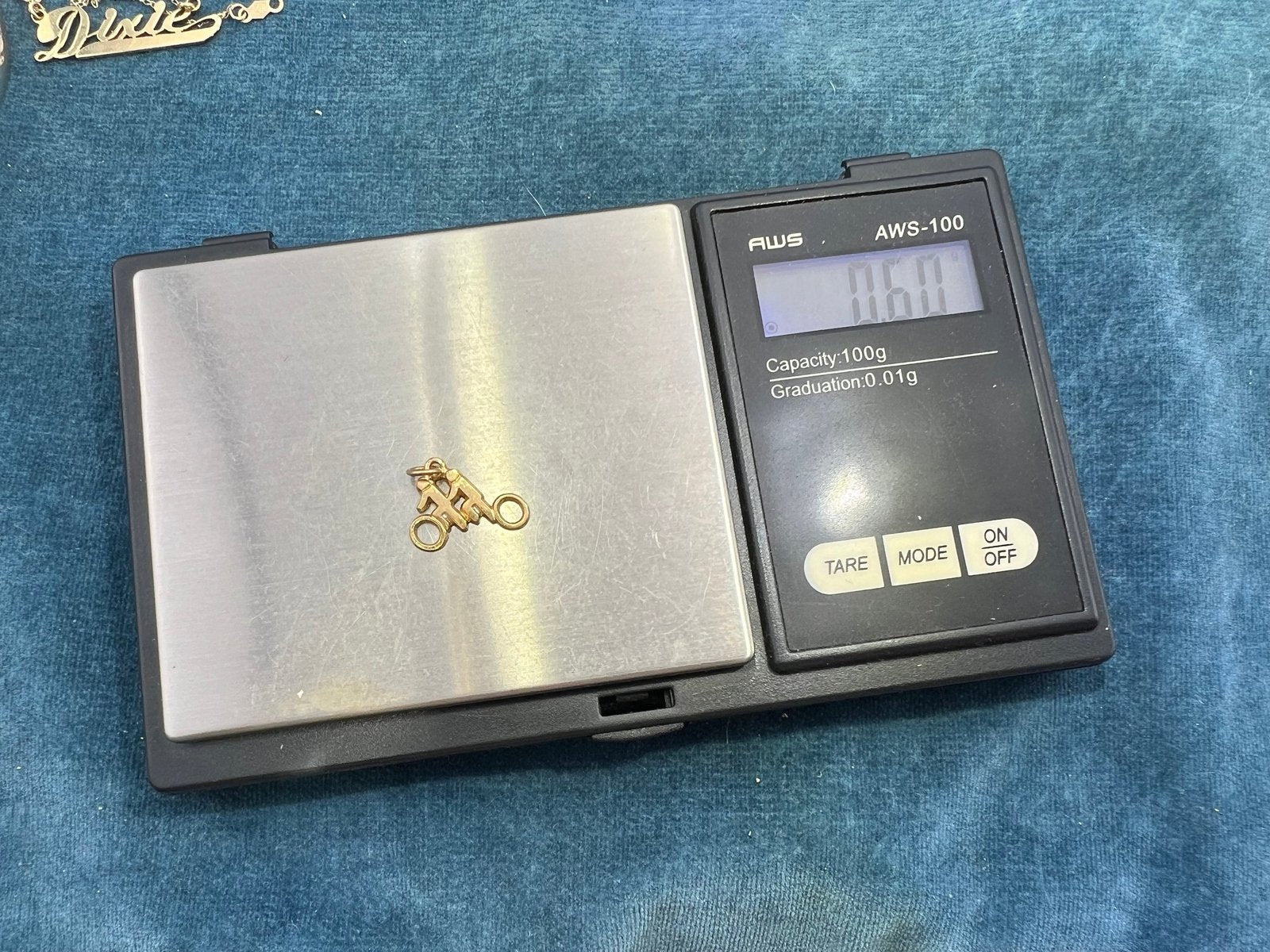 10k Yellow Gold "Bicycle Built for 2" Tandem Bike Cyclist Pendant