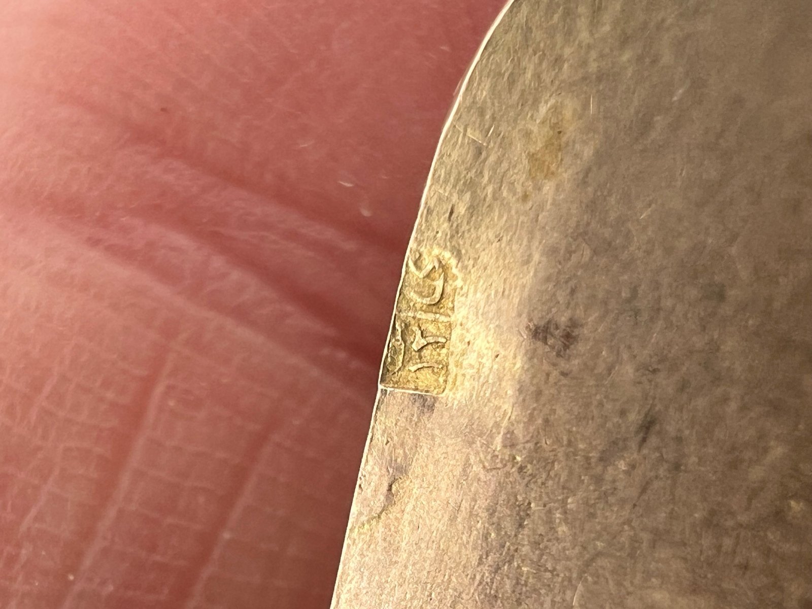 10k Yellow Gold Egyptian Cartouche Pendant. Bird Theme