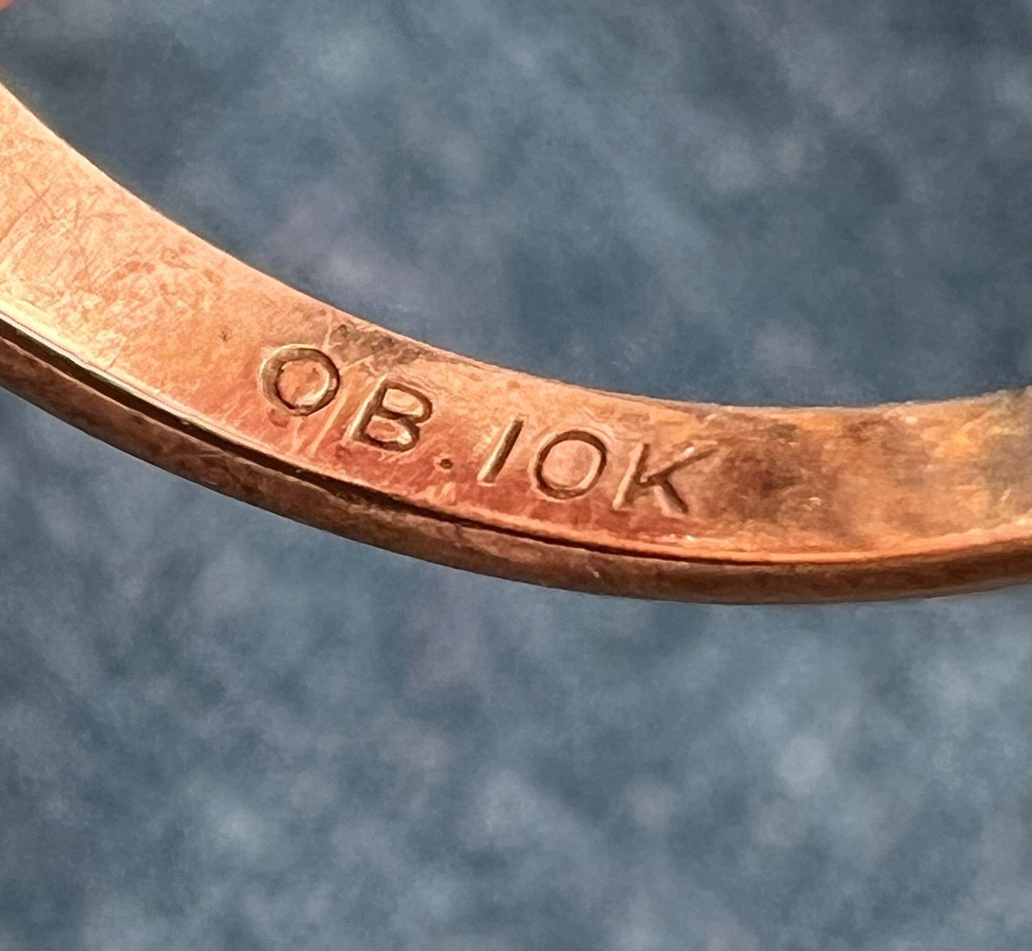 10k Yellow Gold GIRL SCOUT Trefoil Deco Signet Ring. Ostby Barton *Rare*