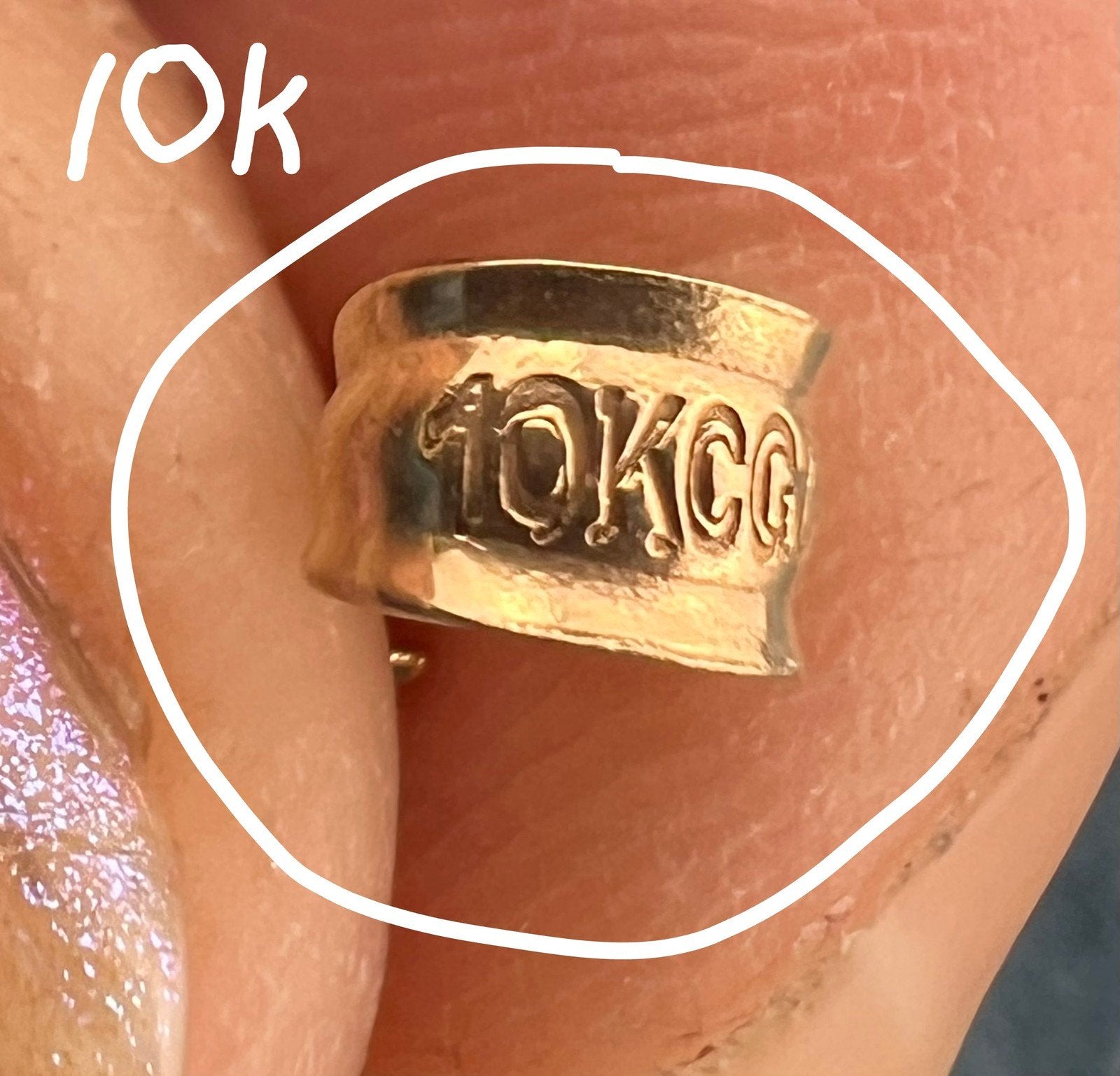 10k Yellow Gold ISIS Pendant. Egyptian Goddess of Healing + Magic. 1.2"