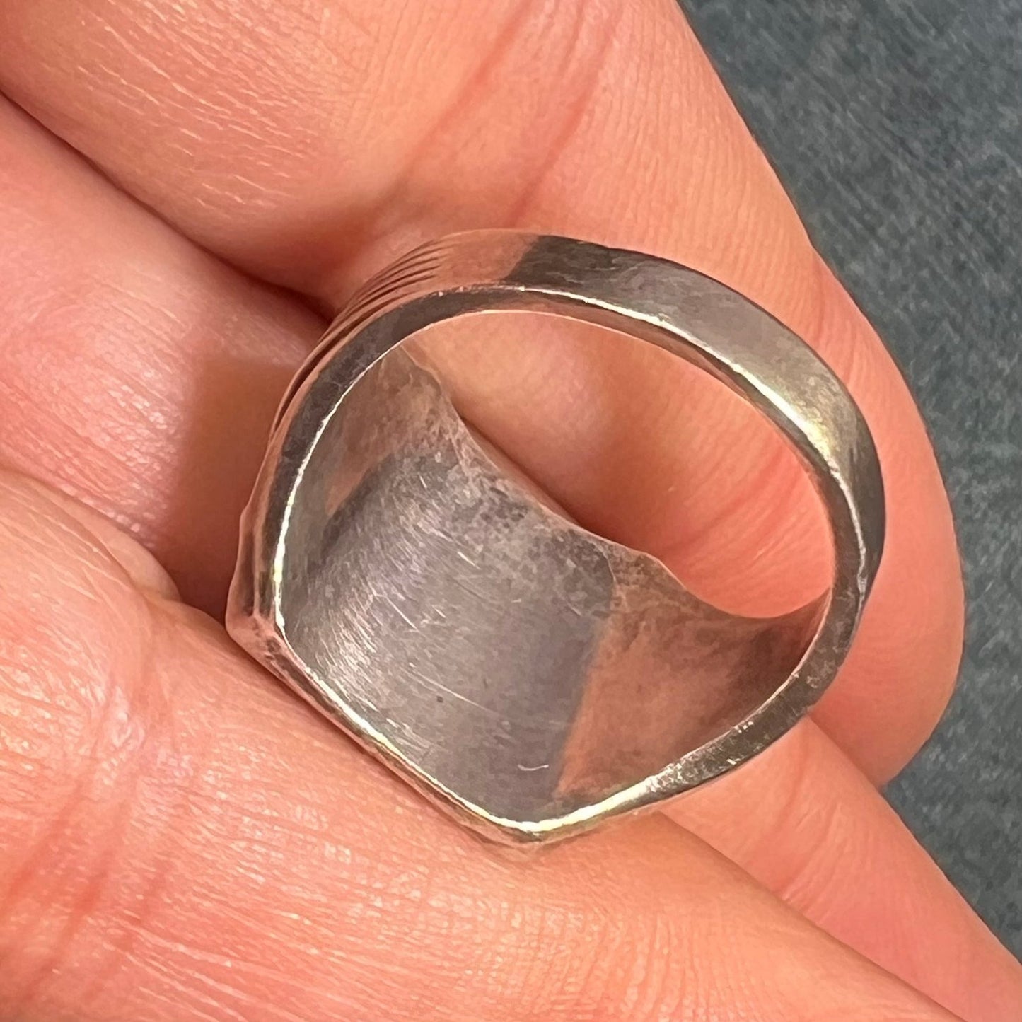 10k Yellow Gold *Rare* Girl Scout Emblem & 925 Ring. Art Deco 5.5