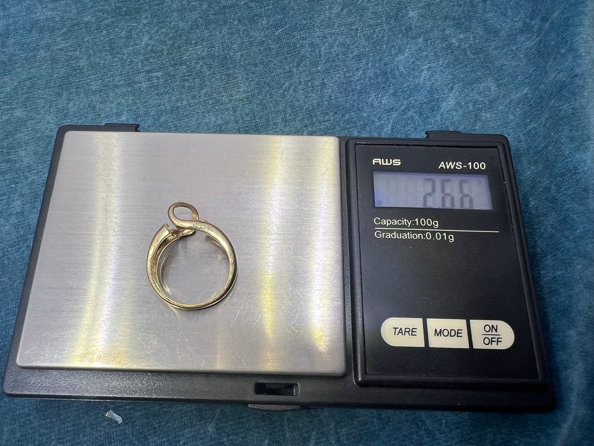 10k Yellow Gold Ring w 9 Interchangeable Lab Cat-Eye Multi-Gems