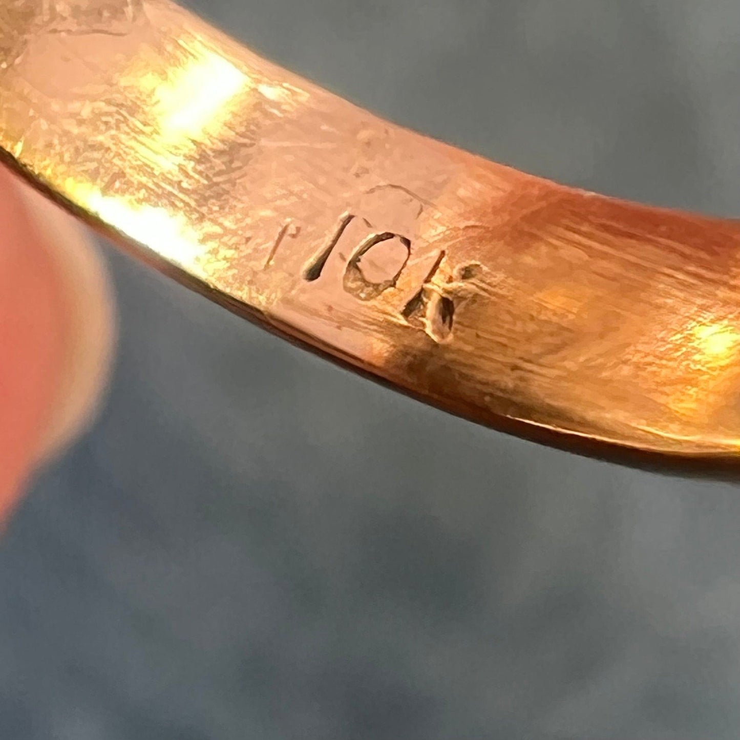 10k Yellow Gold Robins Egg Blue Larimar Ring. 3/4" Teardrop