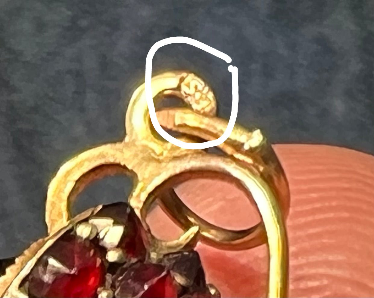 10k Yellow Rose Gold Rose-Cut Garnet Encrusted Beer Tankard Mug Stein *Video*