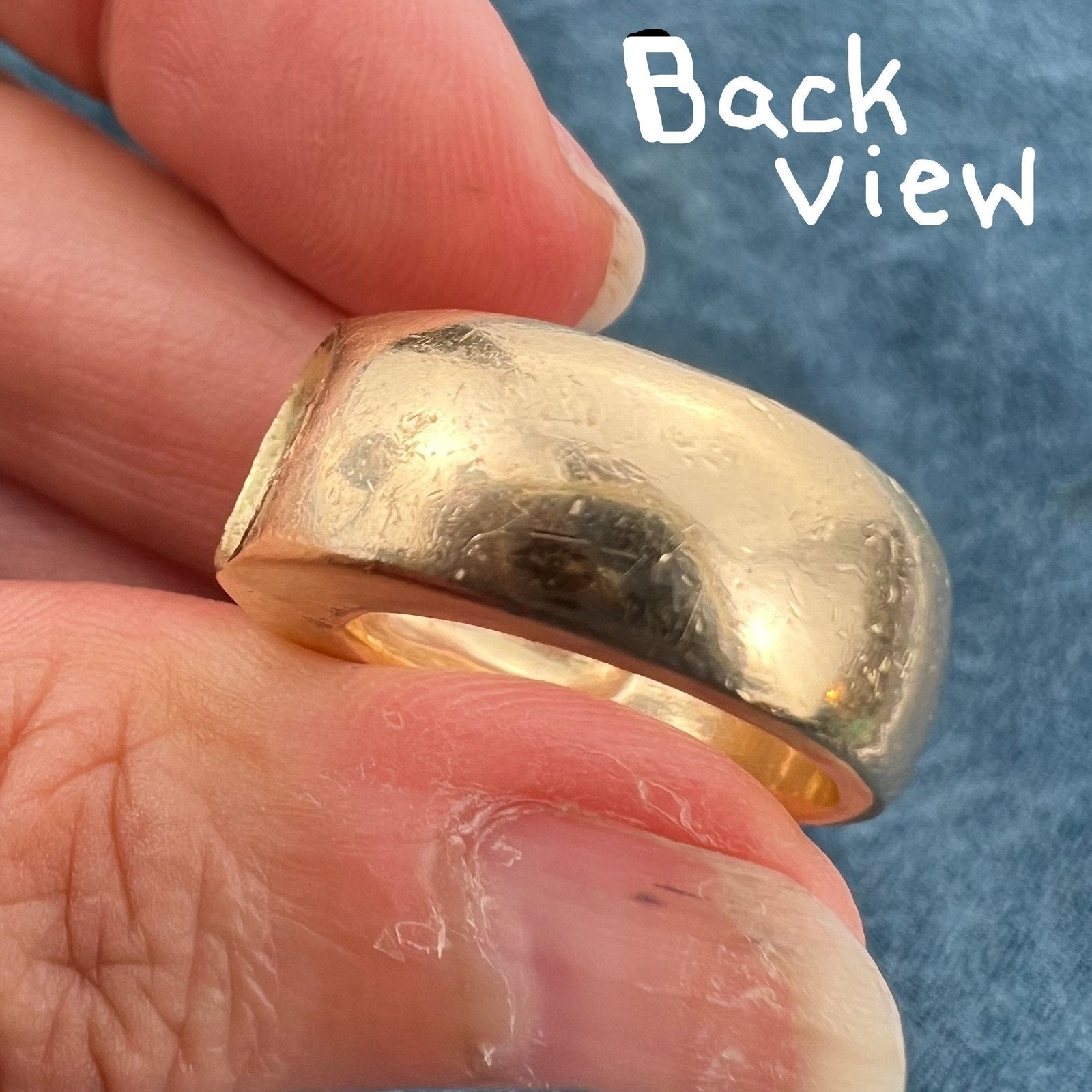 14k Gold 14 g *SCRAP* Bezel-Setting Ring for Your Gemstone