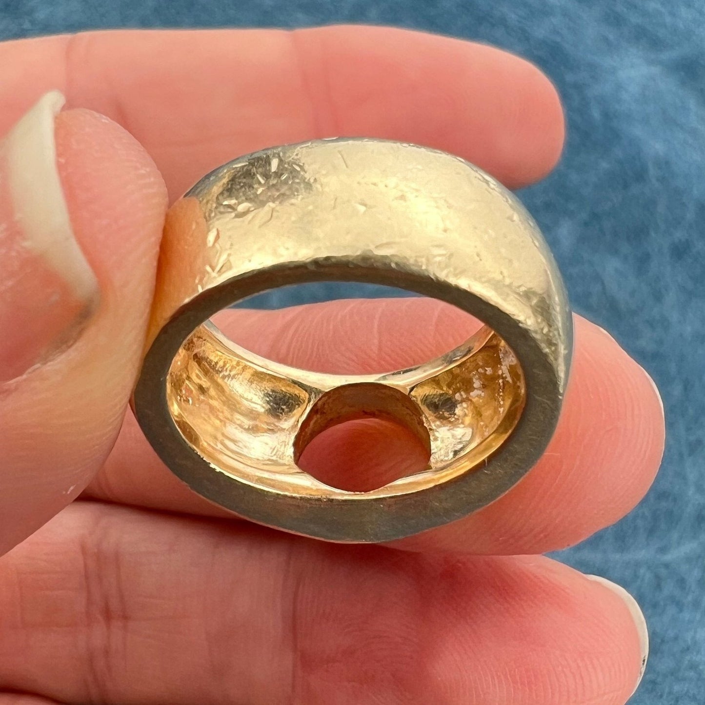 14k Gold 14 g *SCRAP* Bezel-Setting Ring for Your Gemstone