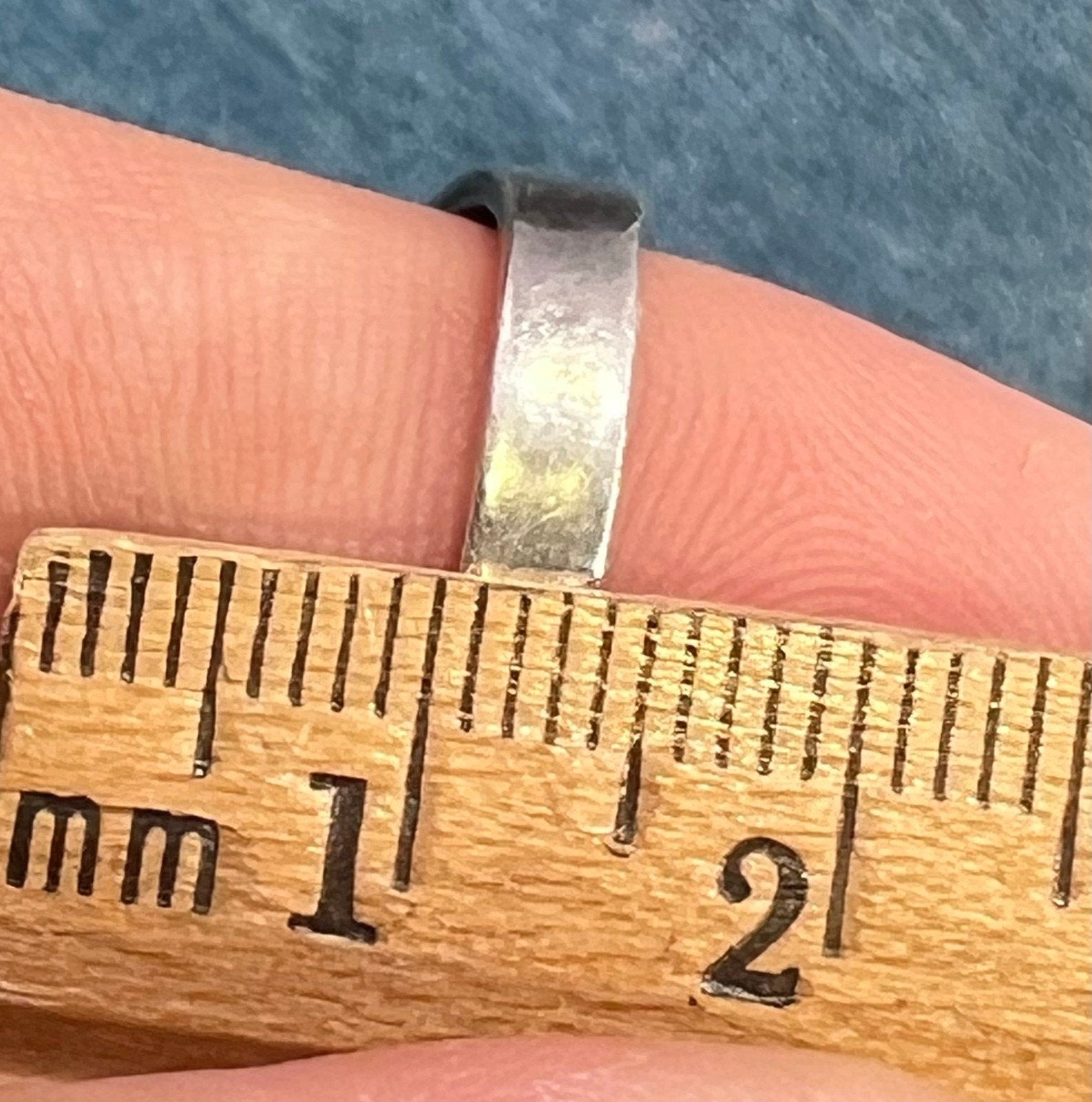 14k Gold + 925 Ball + Block Ring. Wide MCM Modernist Design