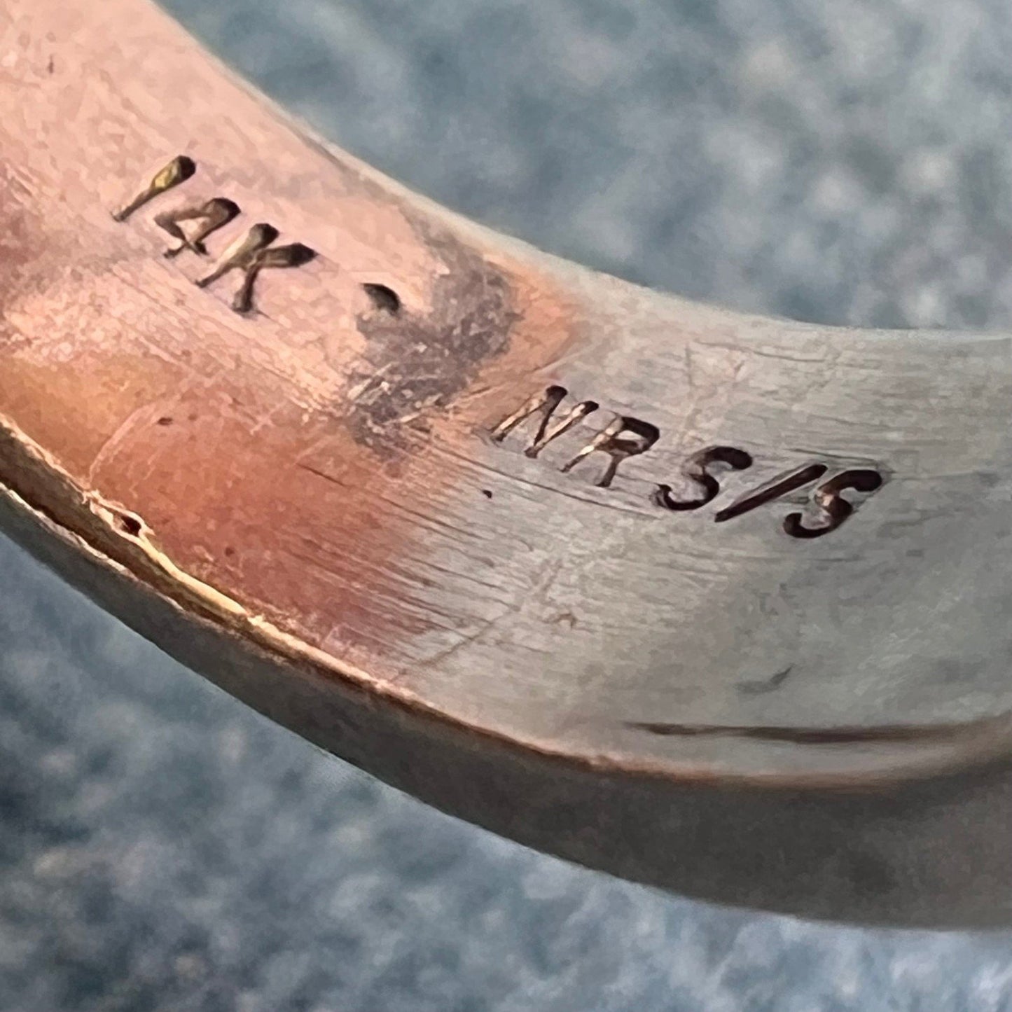 14k Gold + 925 Ball + Block Ring. Wide MCM Modernist Design