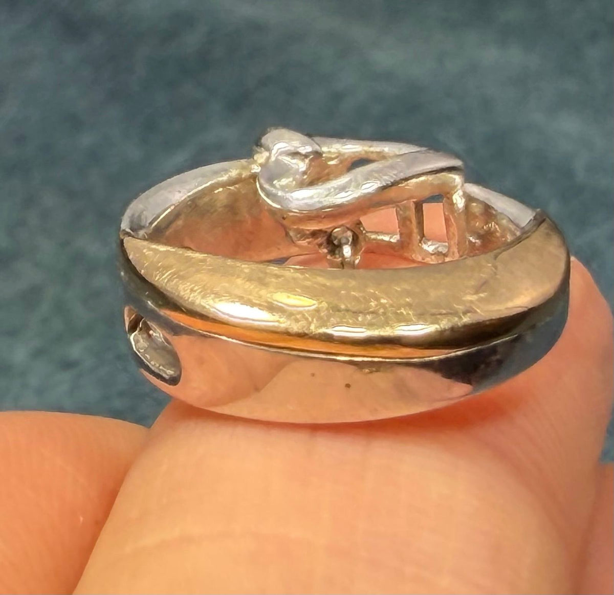 14k Gold + 925 Crescent Moon 1/4 Ct. Diamond Heart Pendant. Love You to the Moon *Video*