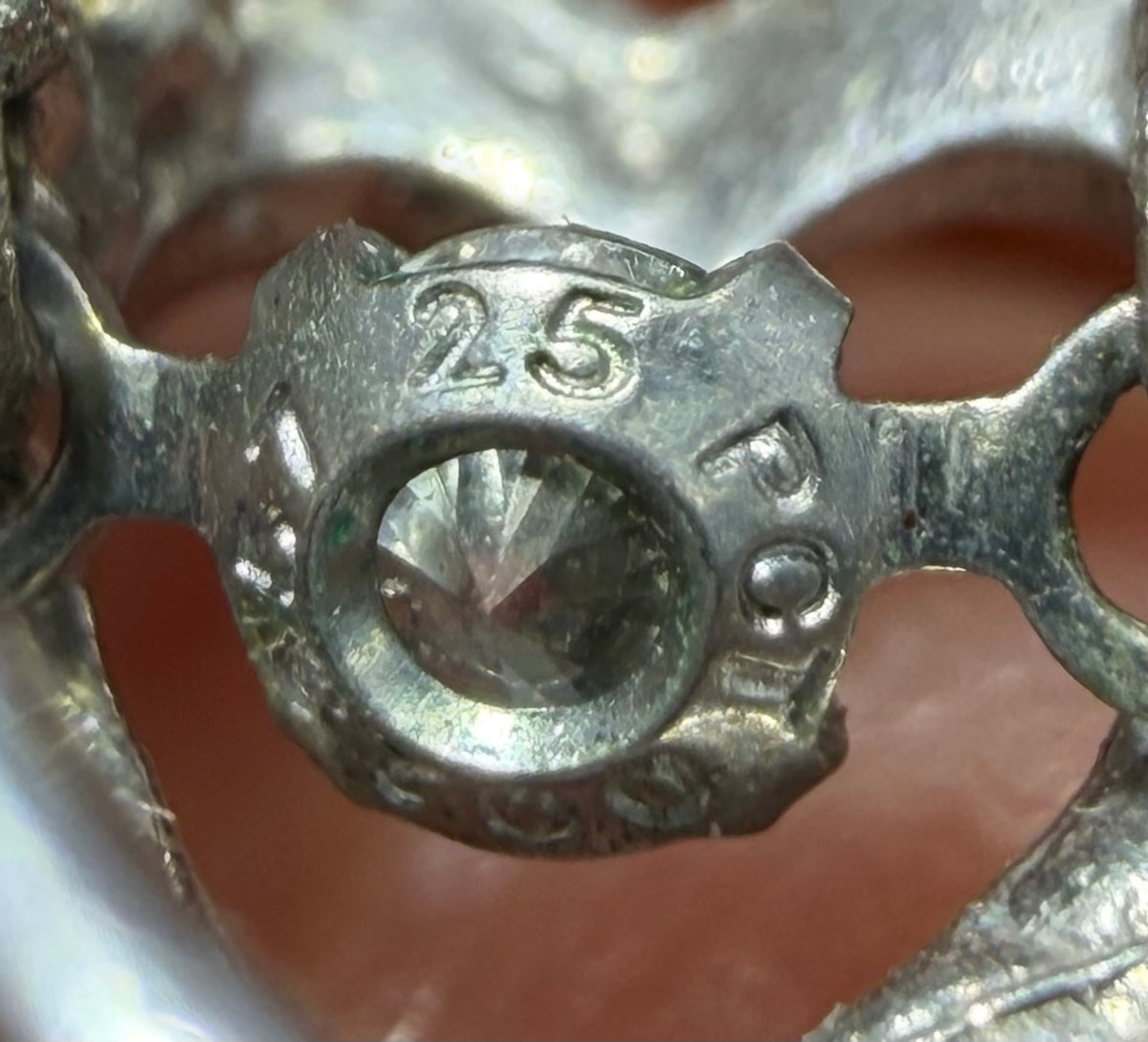 14k Gold + 925 Crescent Moon 1/4 Ct. Diamond Heart Pendant. Love You to the Moon *Video*