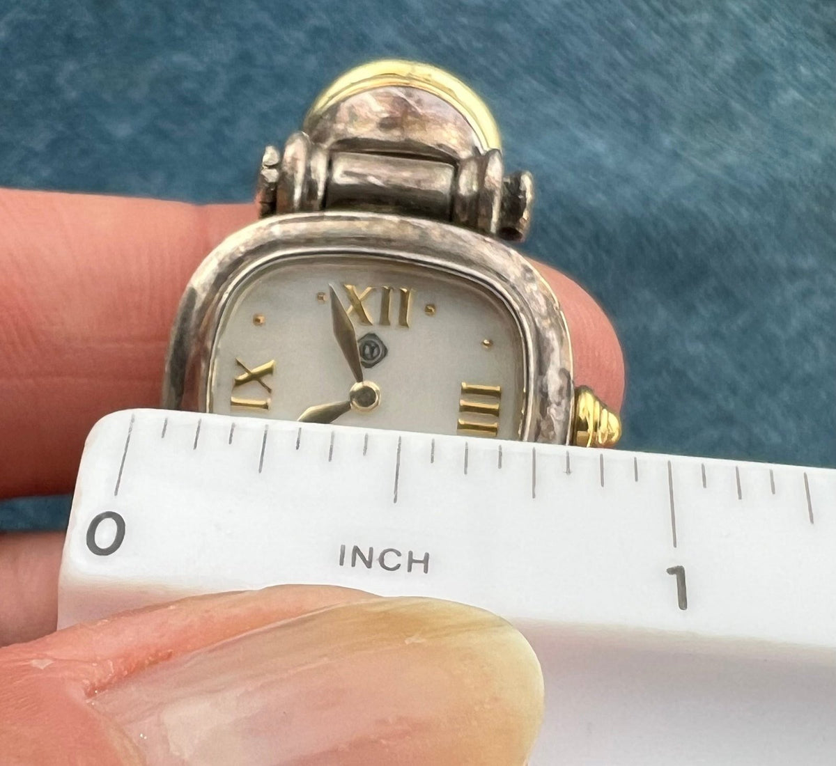 14k Gold + 925 D Yurman Bracelet Watch. *BEST PRICE* on Ebay. Works!