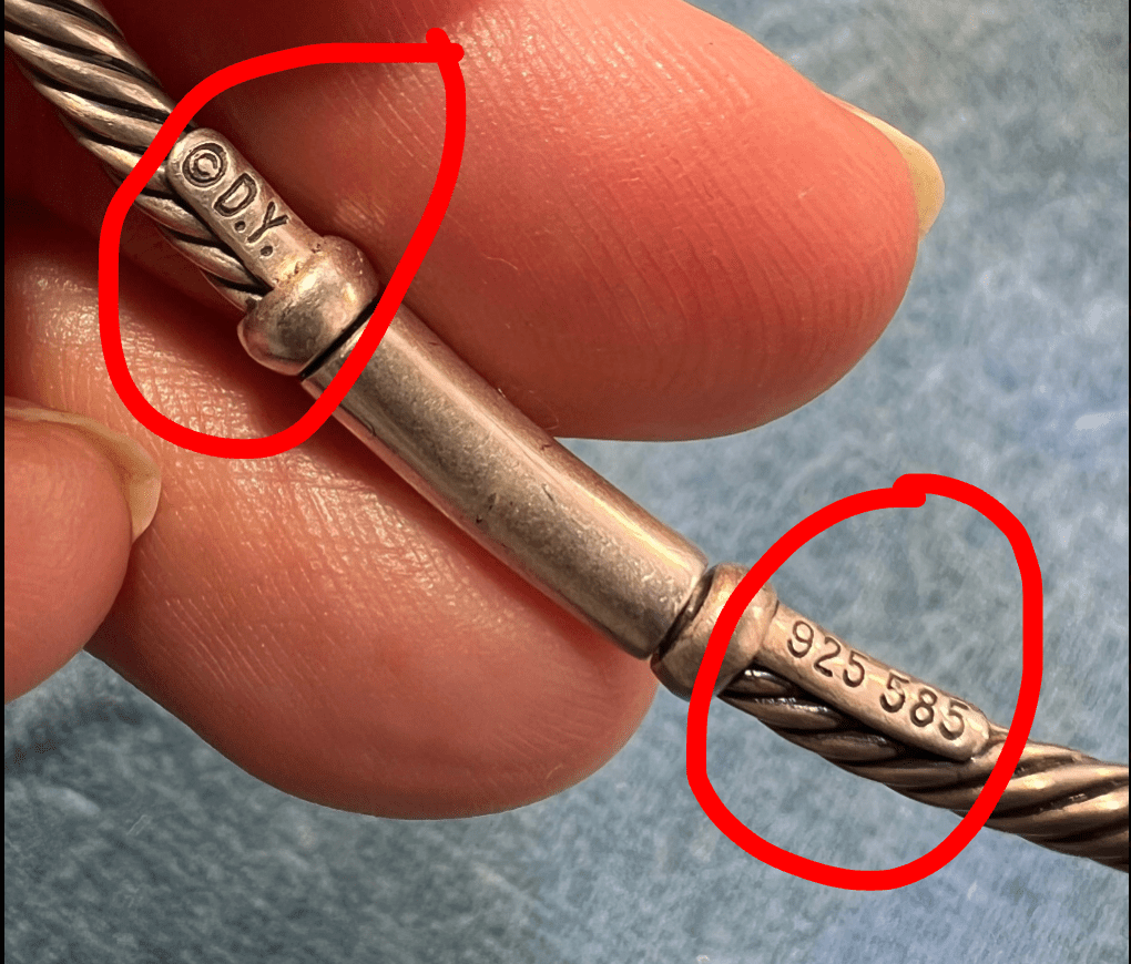 14k Gold + 925 D Yurman Metro Cable Pearl Bracelet *BEST PRICE* on Ebay