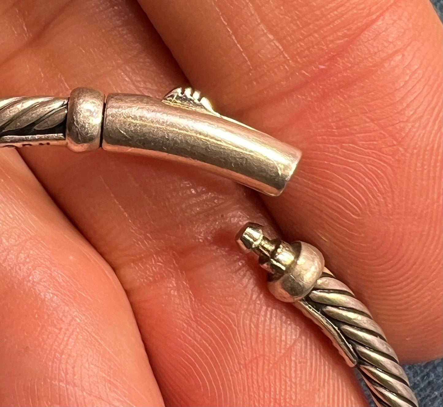 14k Gold + 925 D Yurman Metro Cable Pearl Bracelet *BEST PRICE* on Ebay