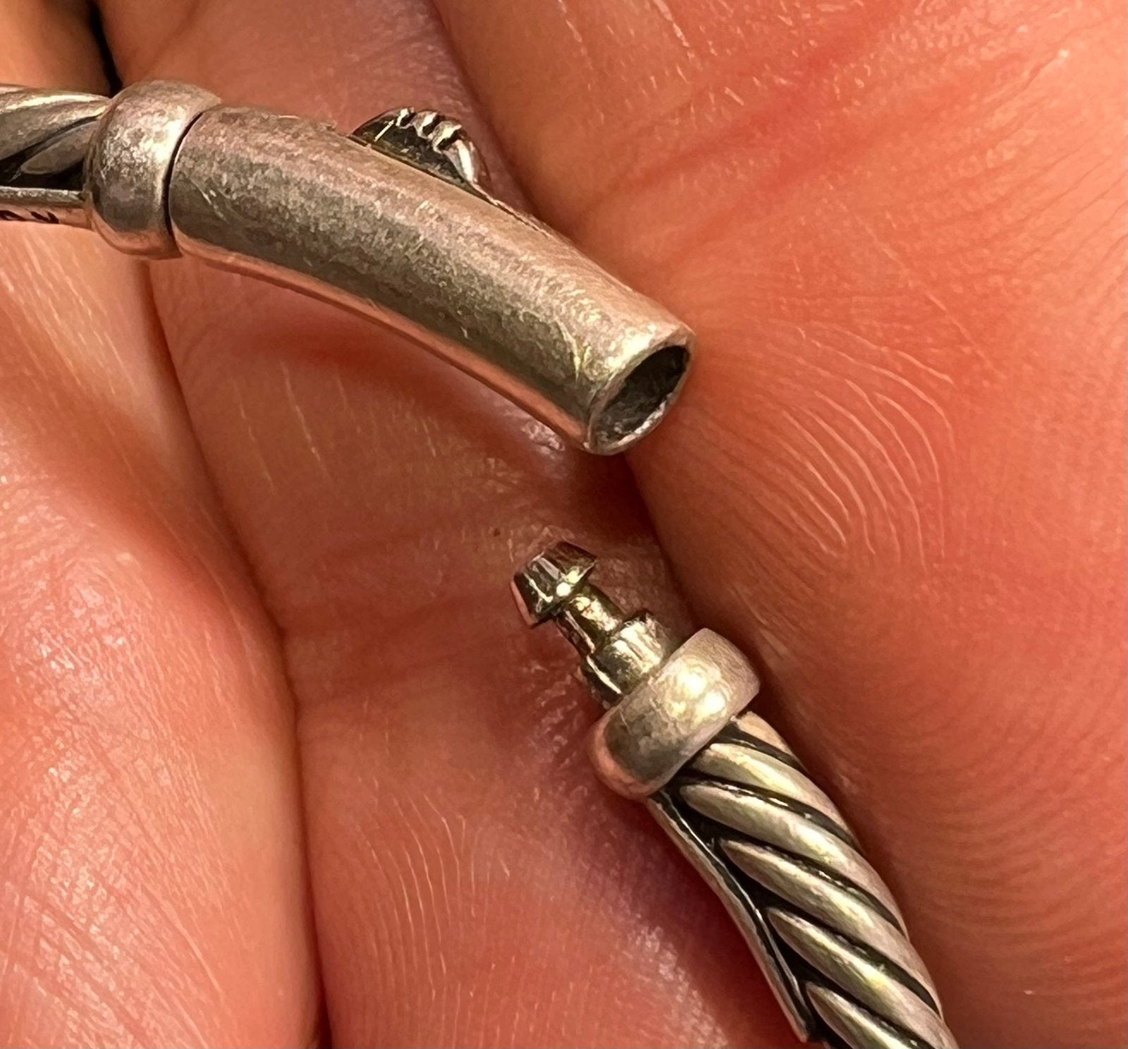 14k Gold + 925 D Yurman Metro Cable Pearl Bracelet *BEST PRICE* on Ebay