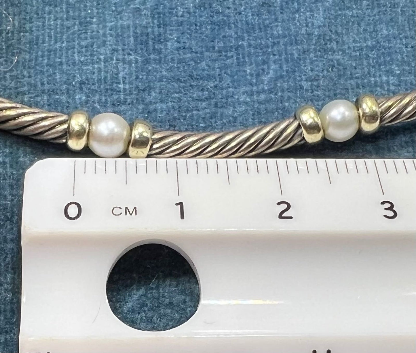 14k Gold + 925 D Yurman Metro Cable Pearl Bracelet *BEST PRICE* on Ebay