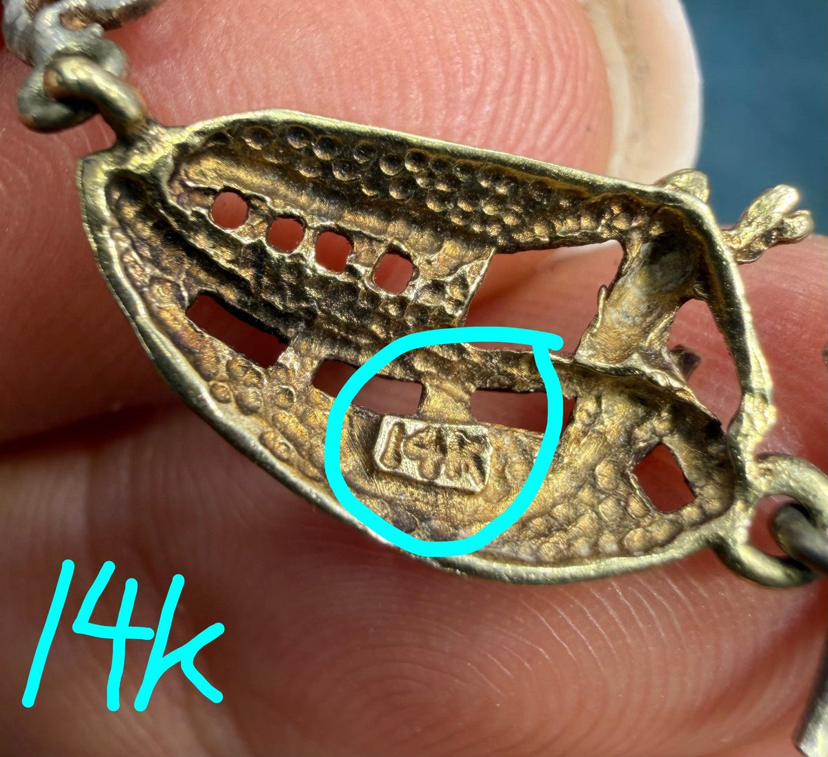 14k Gold + 925 Silver Noah's Ark Bracelet. Lions Giraffes Tigers