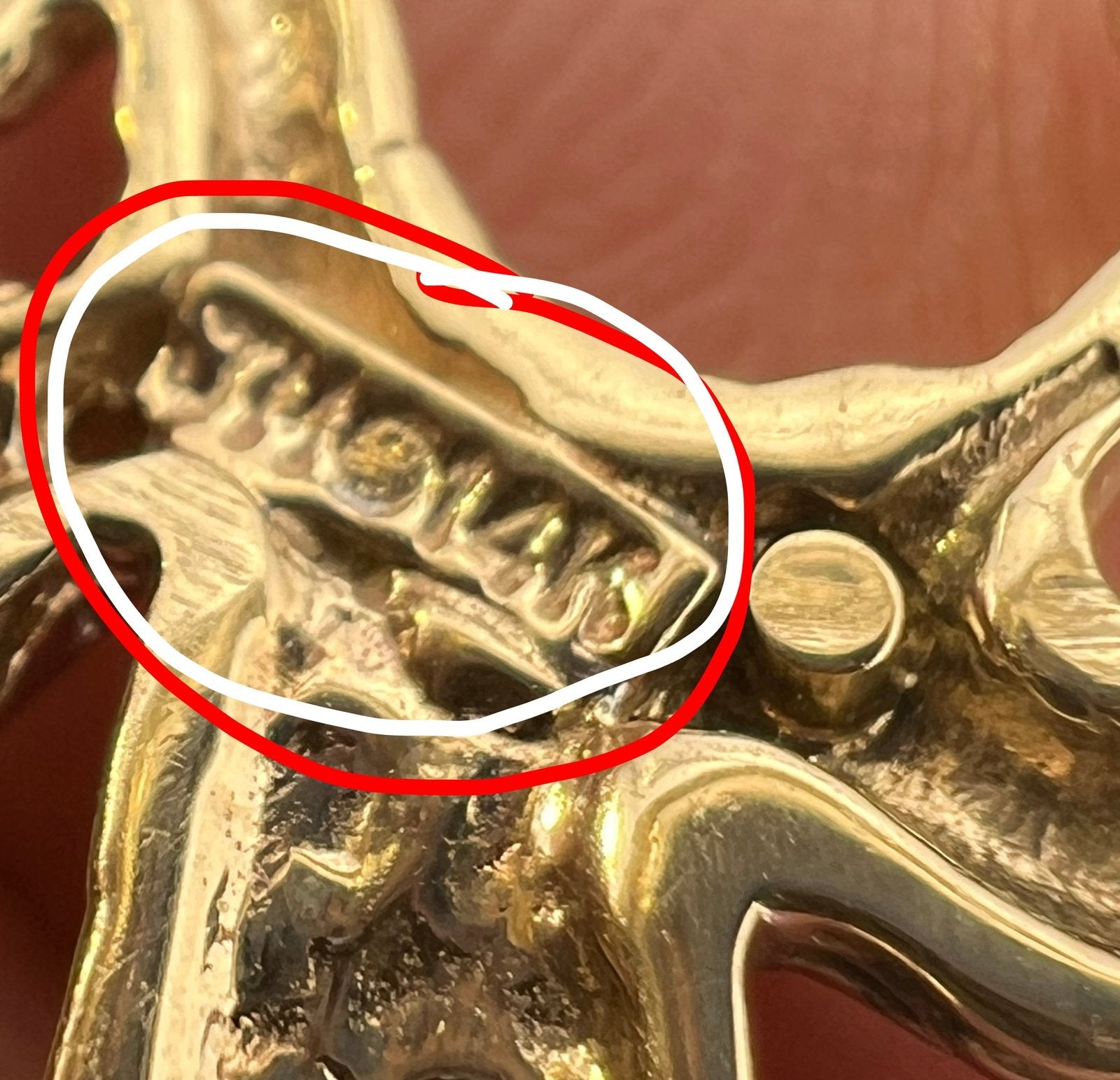 14k Gold "Angel of Speed" Hood Ornament Pendant w Diamonds