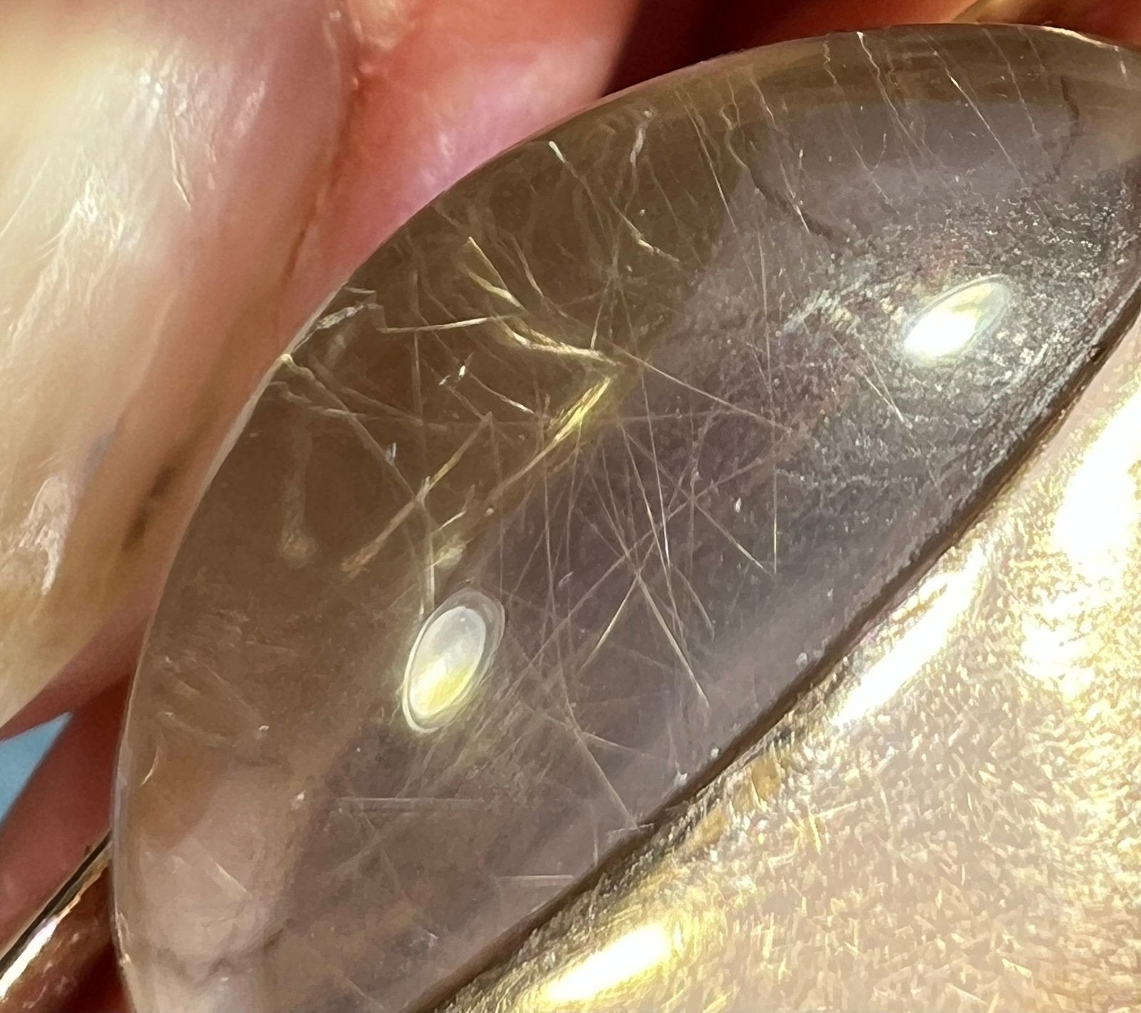 14k Gold Asymmetrical Crescent Moon Open Ring. MCM Modernist 10g