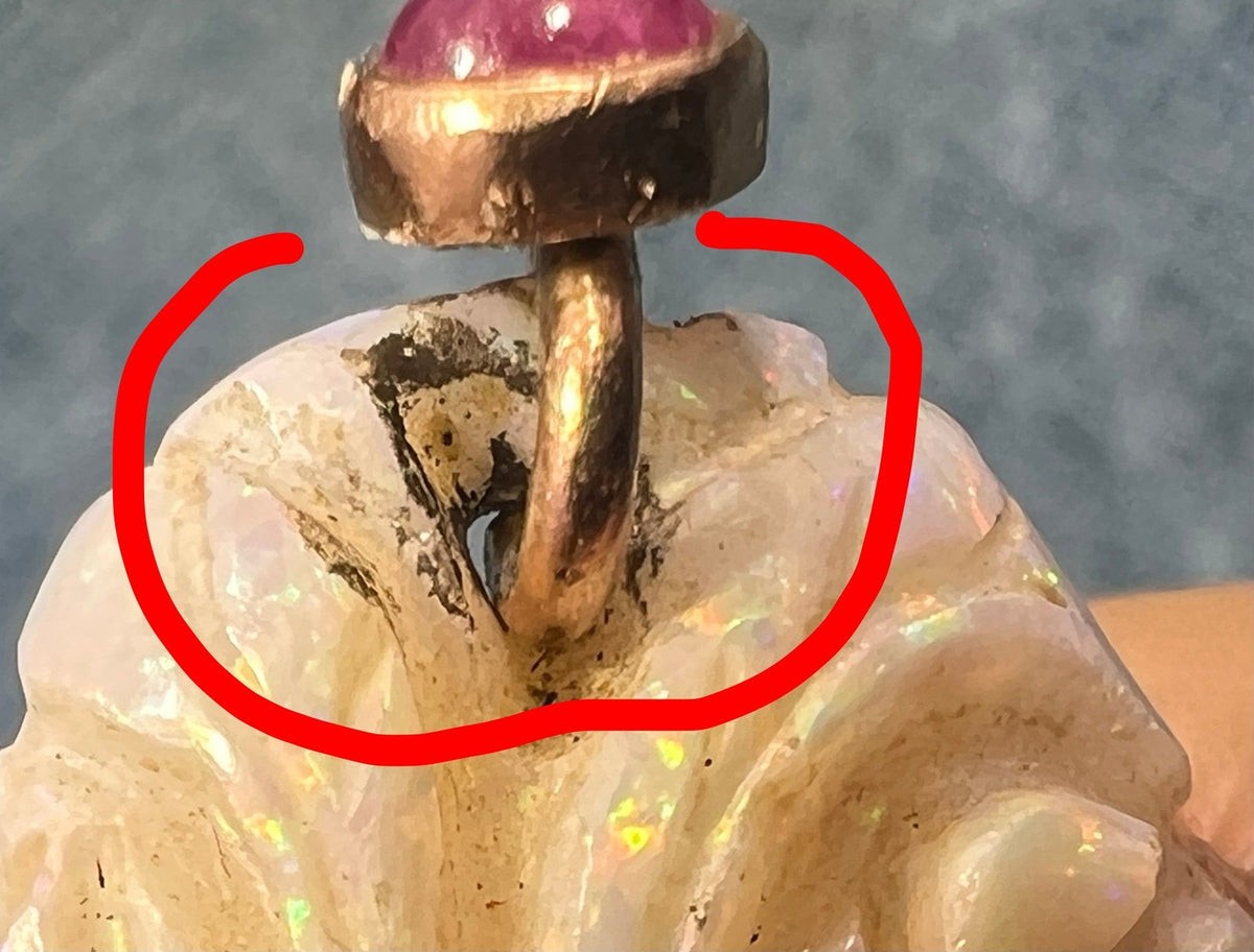 14k Gold Australian Opal Carved Song Bird Pendant *Video* 1.5"