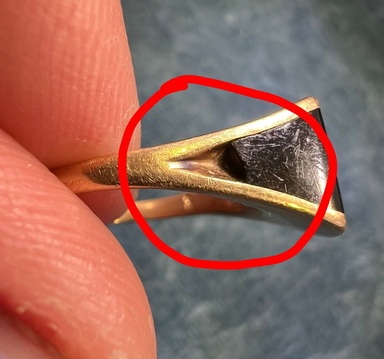 14k Gold Australian Opal + Onyx Full MOON in Lunar Signet Ring *Video*