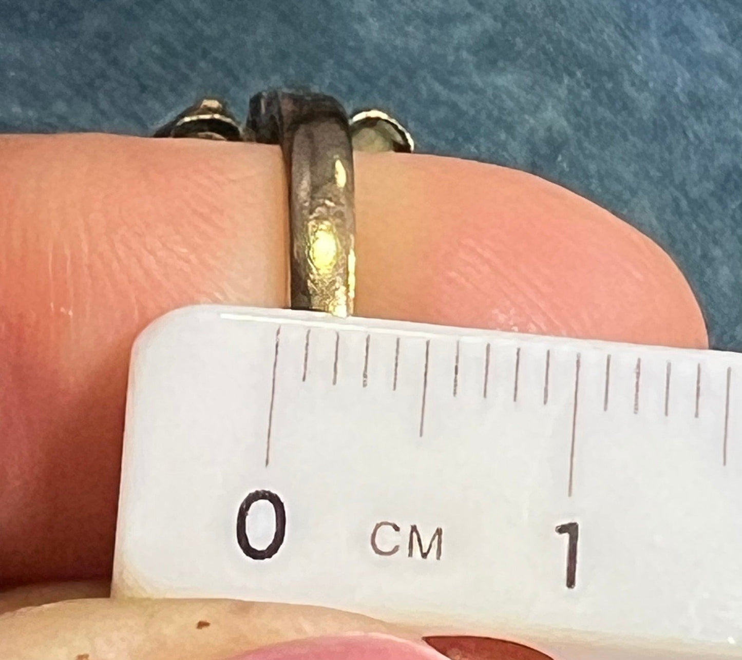 14k Gold Black Star Sapphire Modernist Sputnik Ring. Asymmetrical *Video*