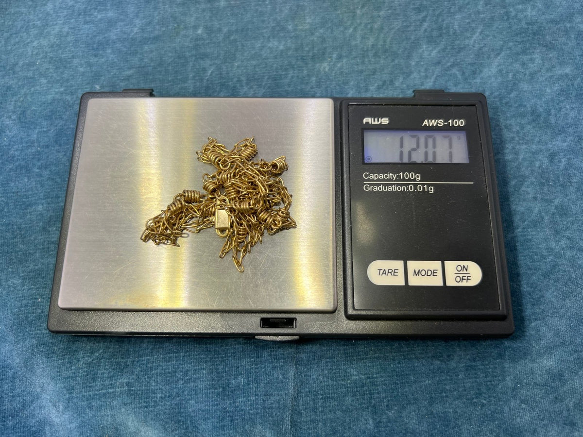 14k Gold CHIMENTO Fancy Link Chain Necklace. 24" + 12g. Italy *RARE*