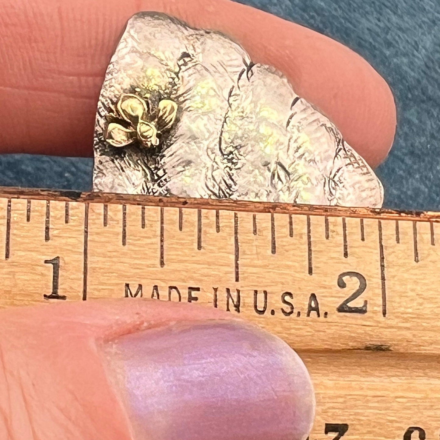 14k Gold Honey Bees on 925 Silver Bee Hive Pendant. 2" + 9g