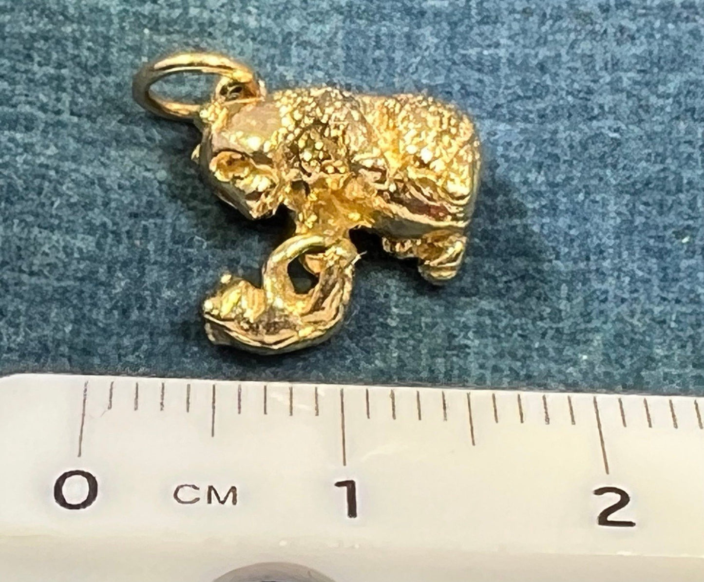 14k Gold Panda Bear Mama Swings Baby Charm Pendant. Kinetic *Video*