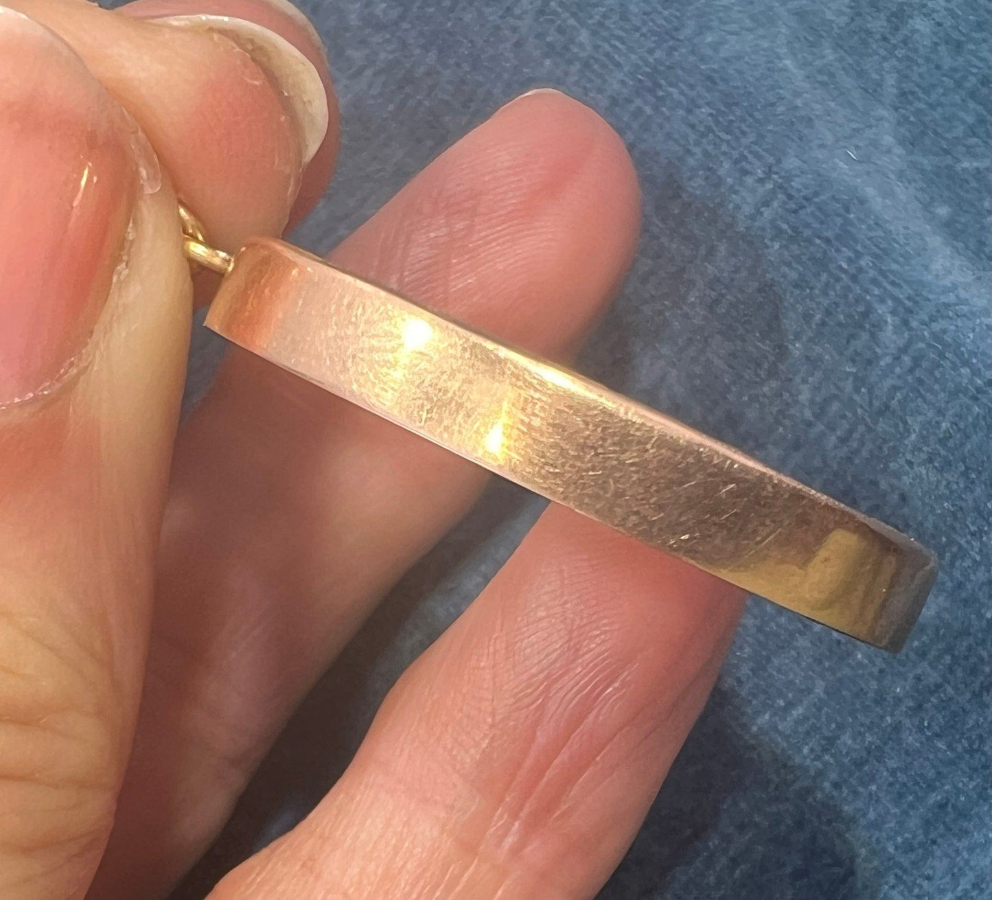 14k Gold Pearl MOP Opalescent Antique Bird Collage Pendant *Video*