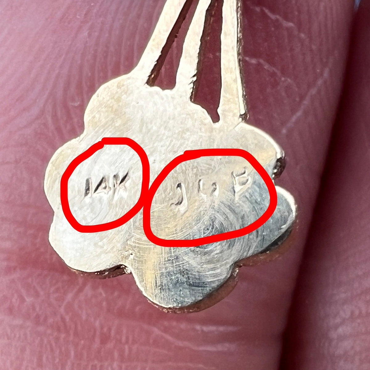 14k Gold Pendant Wind God Blowing the Clouds. Man in the Moon OOAK