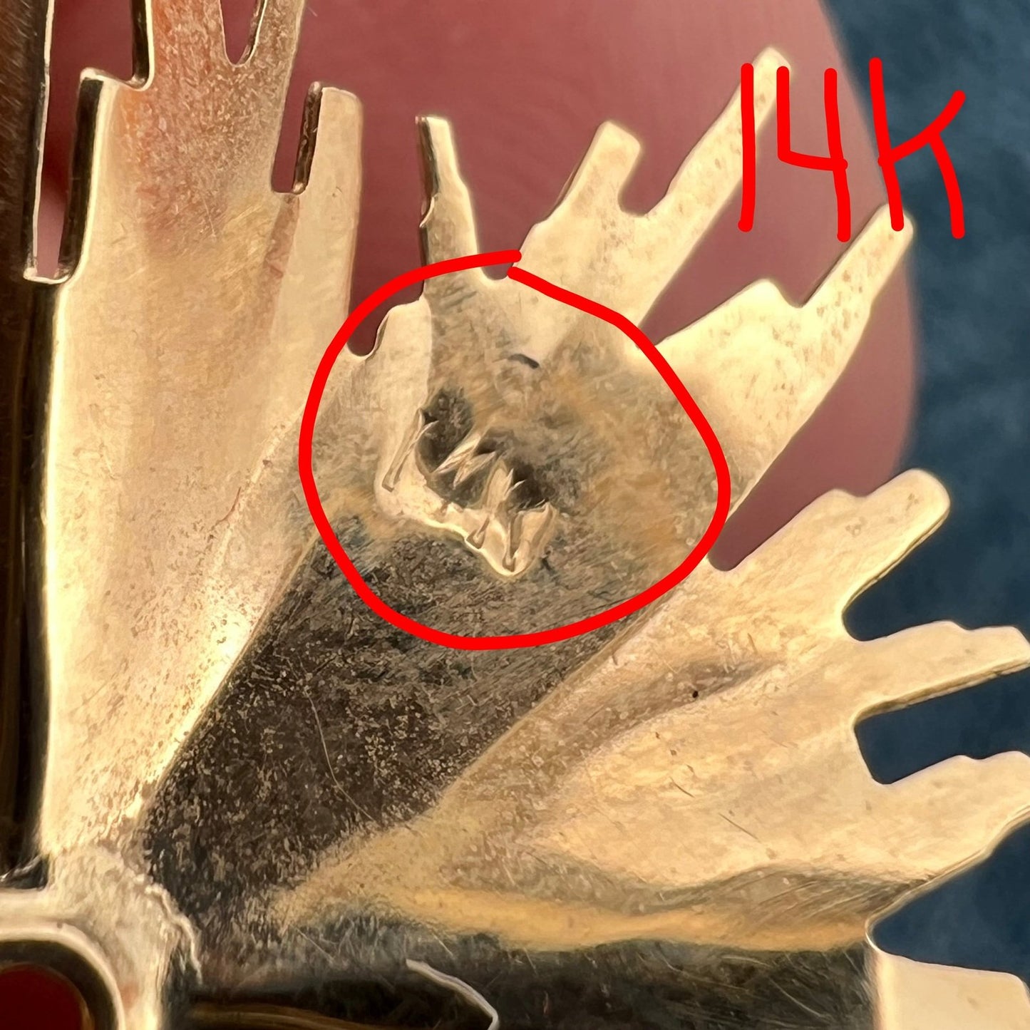 14k Gold Spiky Star Burst Enhancer Jackets. Large 1" Statement Earrings