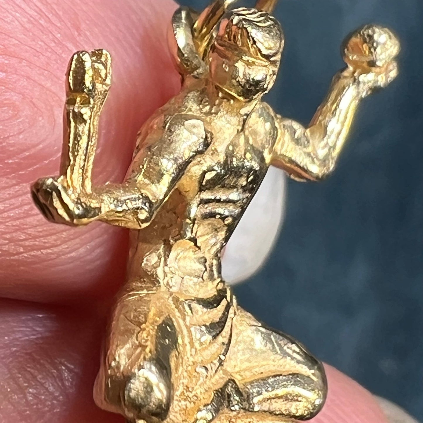 14k Gold Spirit of DETROIT Figural Pendant. Celebrating Family