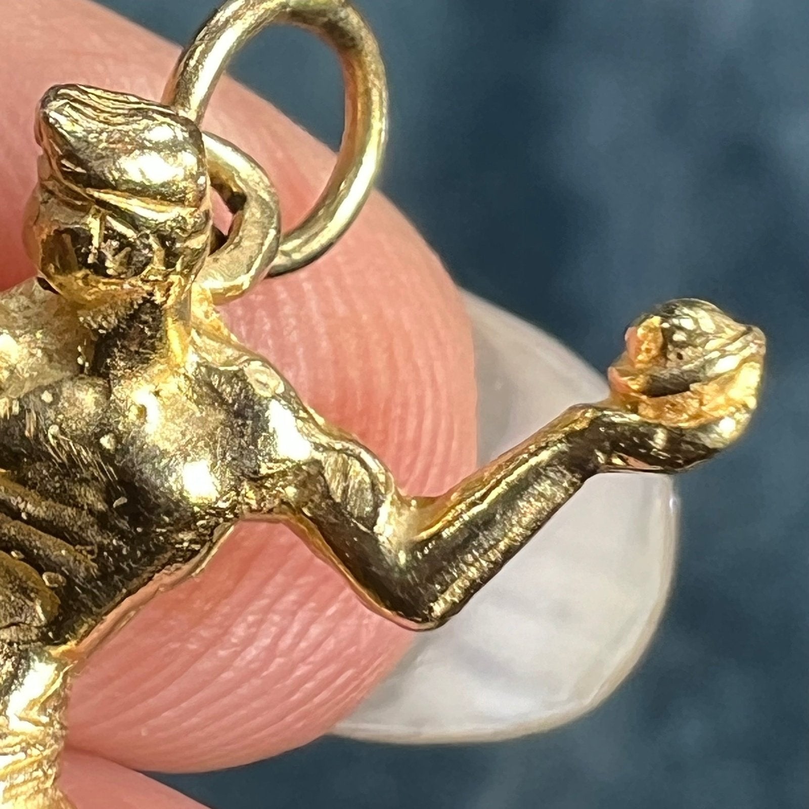 14k Gold Spirit of DETROIT Figural Pendant. Celebrating Family