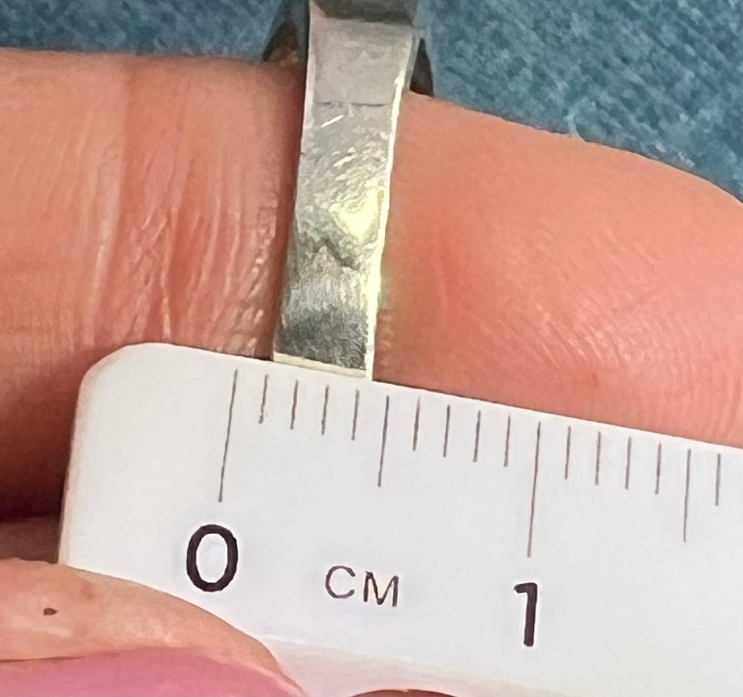 14k Gold + Sterling Natural Blue Star Sapphire Signet Ring. 7g *Video*