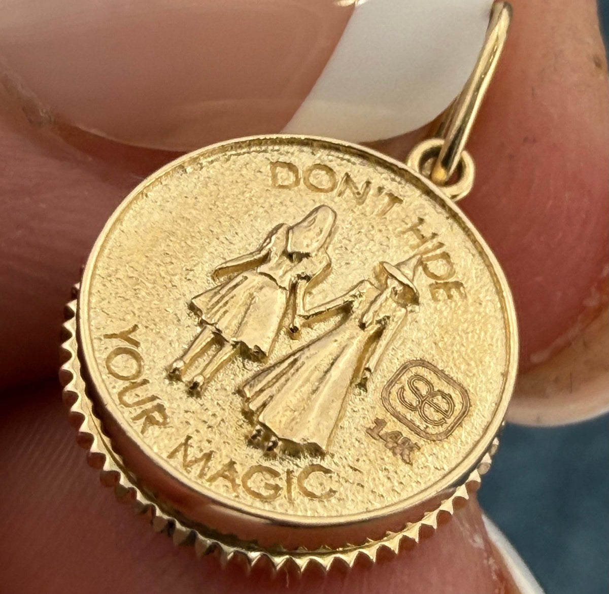 14k Gold WICKED 2 Witches Pendants. Don't Hide Your Magic *Video*
