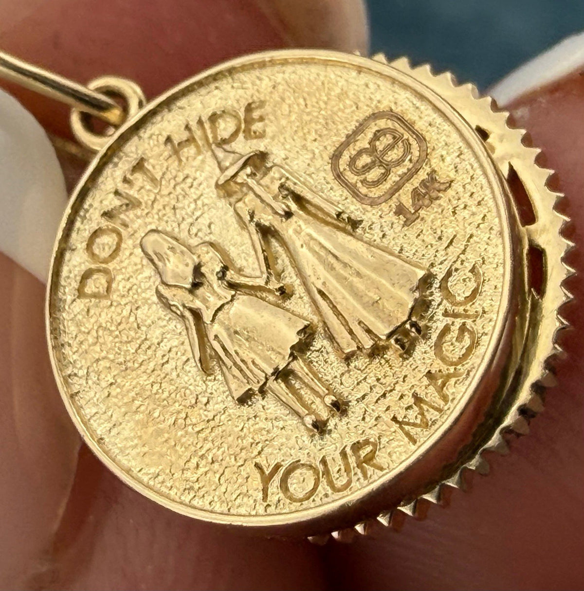 14k Gold WICKED 2 Witches Pendants. Don't Hide Your Magic *Video*