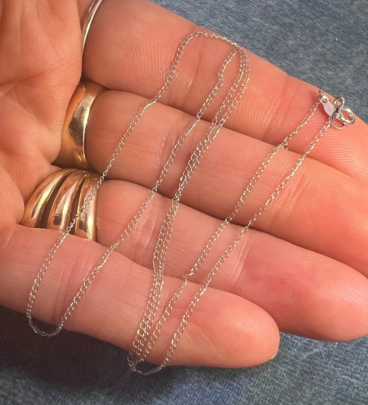 14k Solid White Gold 18" Chain. LOW PRICE CHAIN SALE See All - 0182