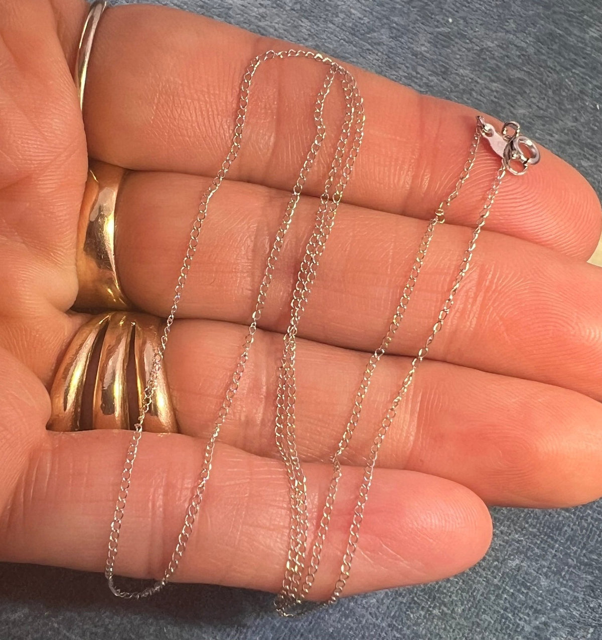 14k Solid White Gold 18" Chain. LOW PRICE CHAIN SALE See All - 0182