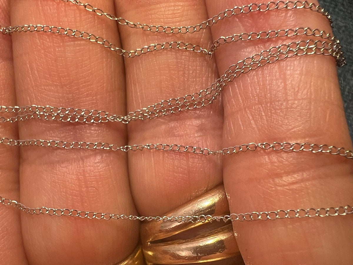 14k Solid White Gold 18" Chain. LOW PRICE CHAIN SALE See All - 0182