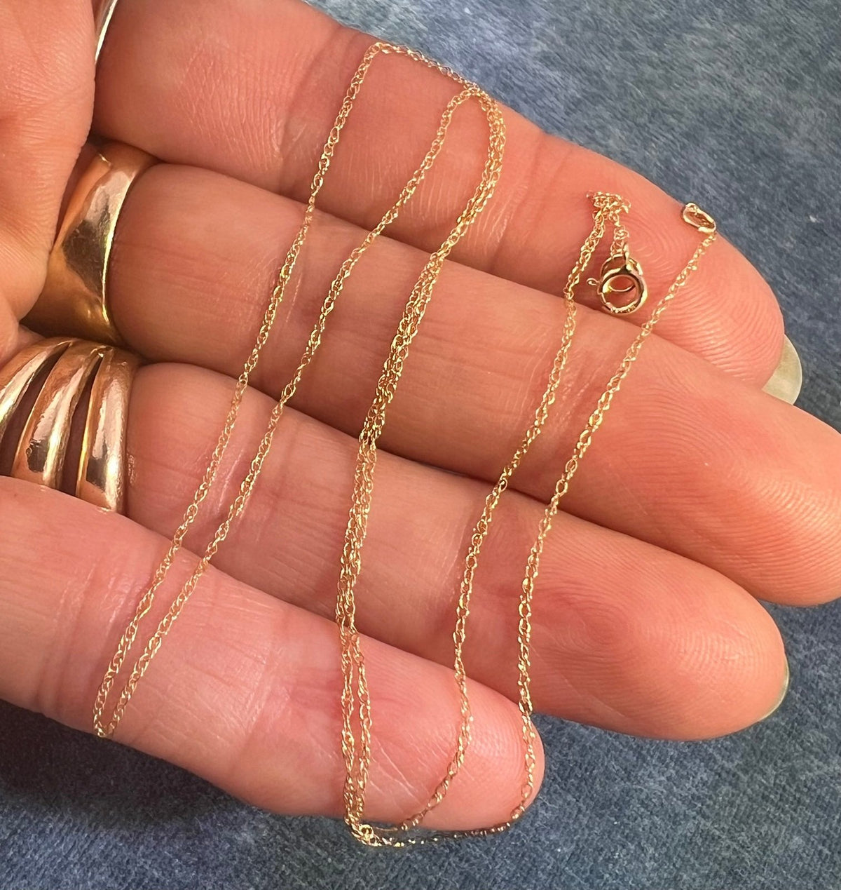14k Solid Yellow Gold 17.5" Chain. LOW PRICE CHAIN SALE See All - 0179