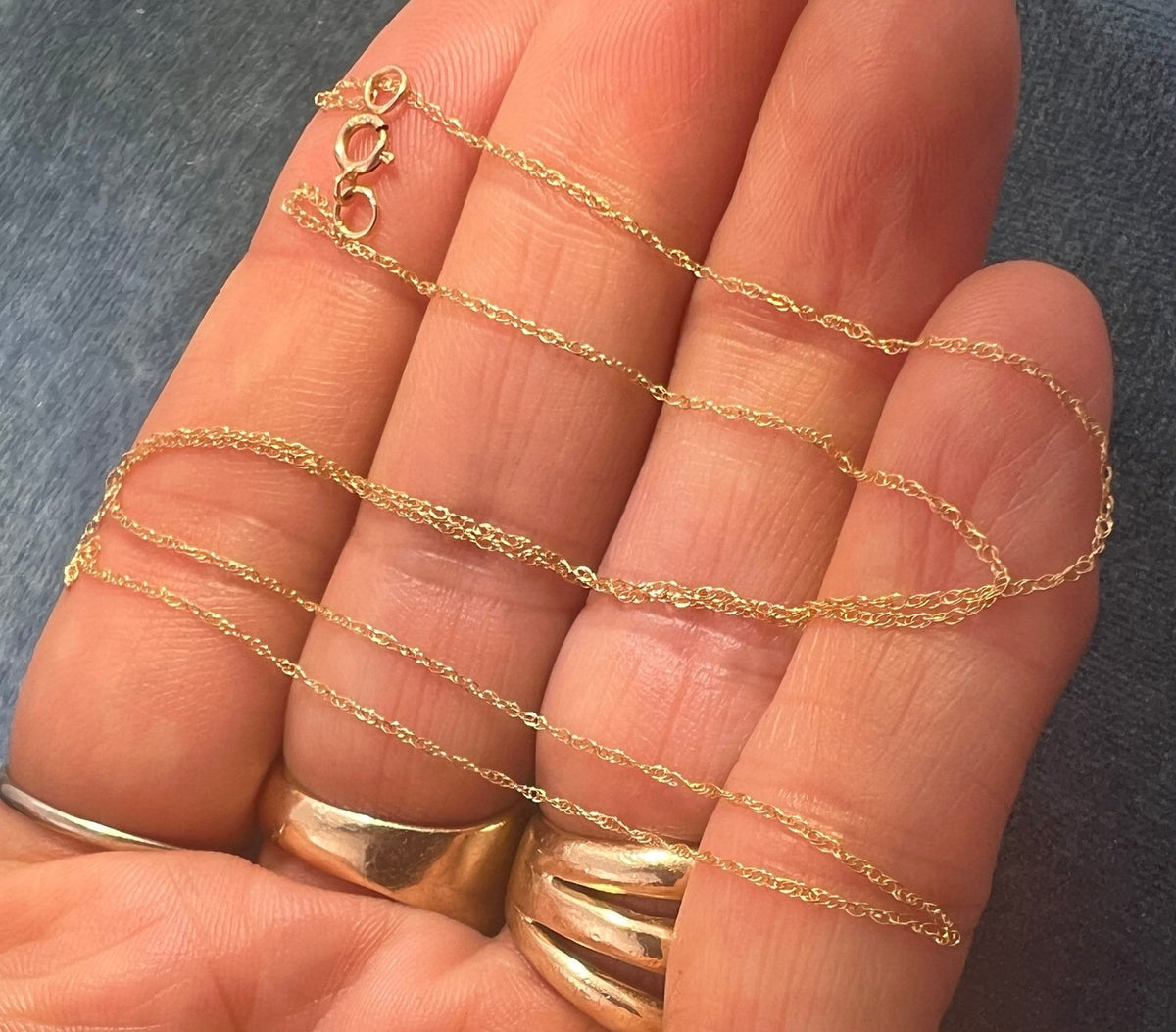 14k Solid Yellow Gold 17.5" Chain. LOW PRICE CHAIN SALE See All - 0179