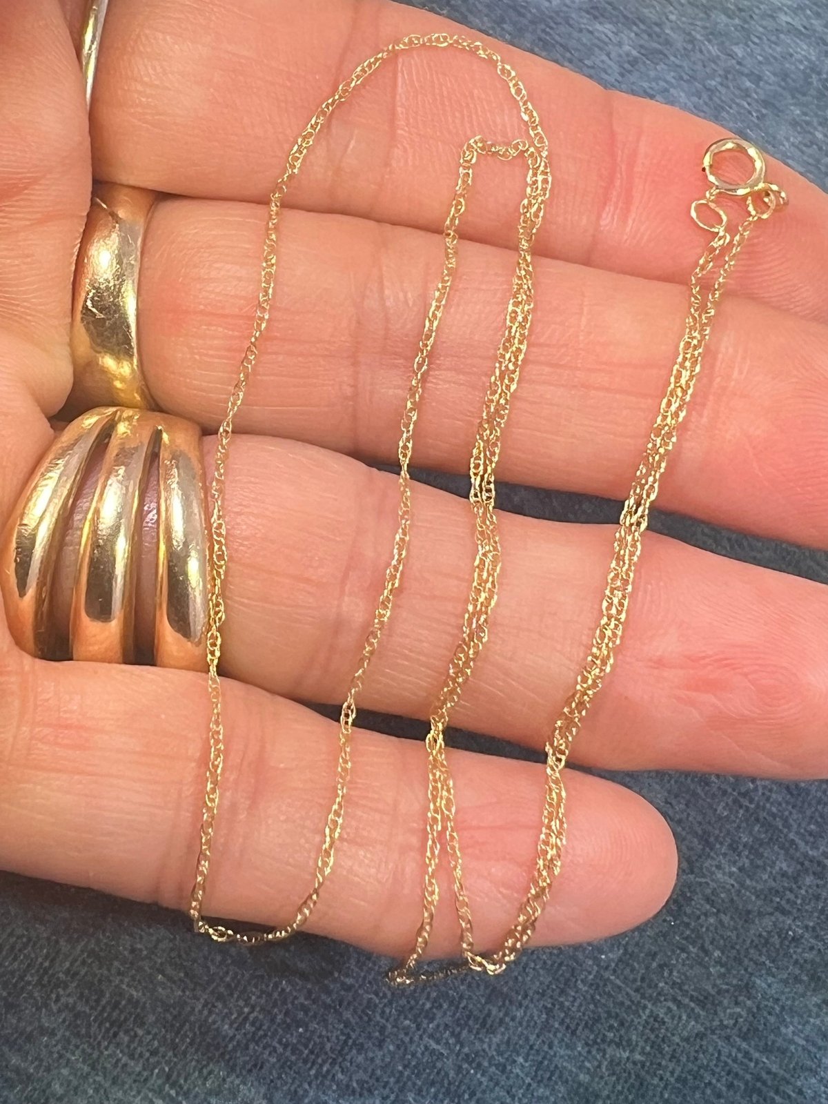 14k Solid Yellow Gold 17" Chain. LOW PRICE CHAIN SALE See All - 0178