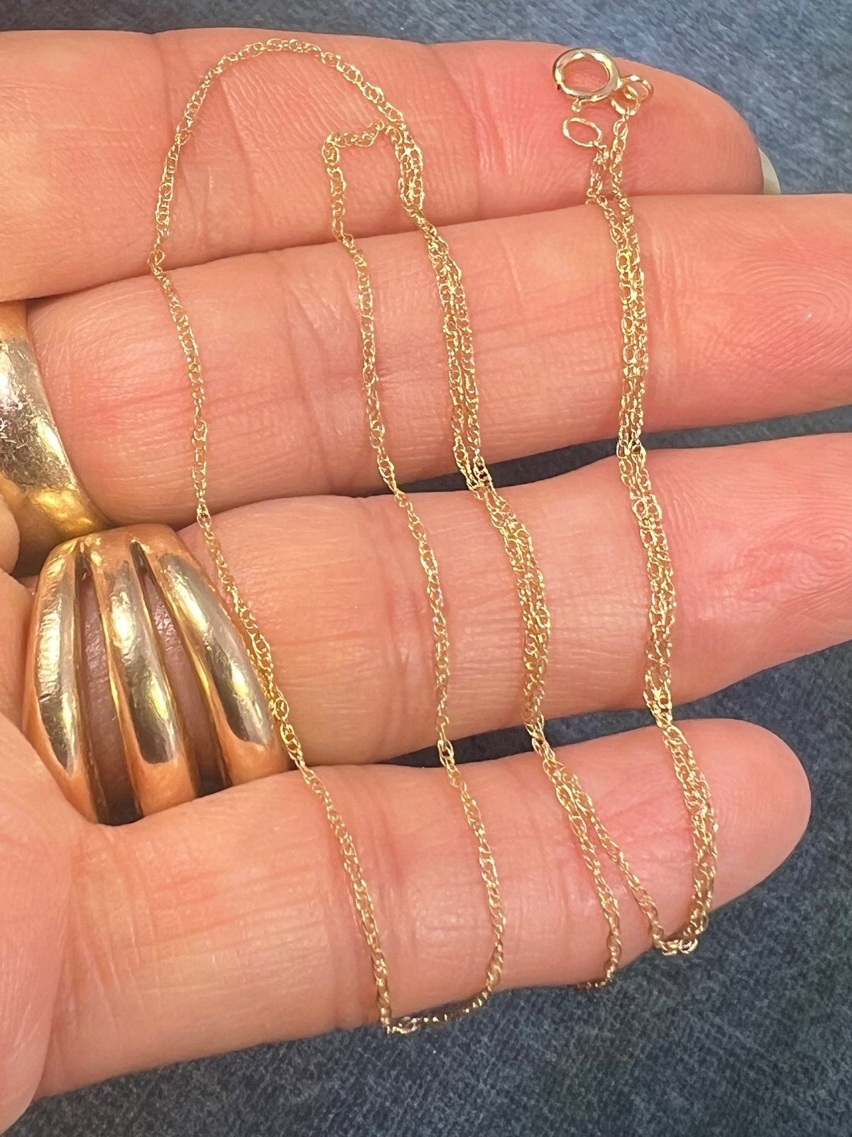14k Solid Yellow Gold 17" Chain. LOW PRICE CHAIN SALE See All - 0178