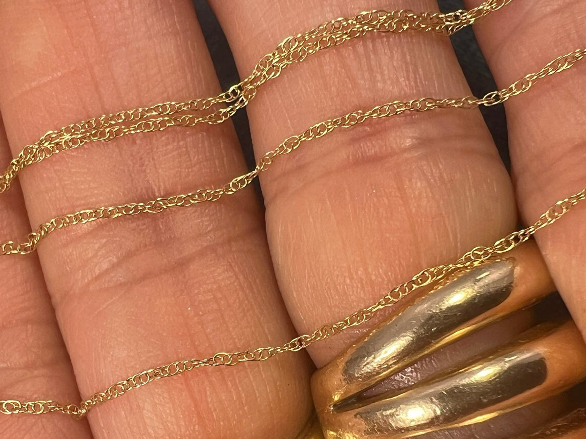14k Solid Yellow Gold 17" Chain. LOW PRICE CHAIN SALE See All - 0178