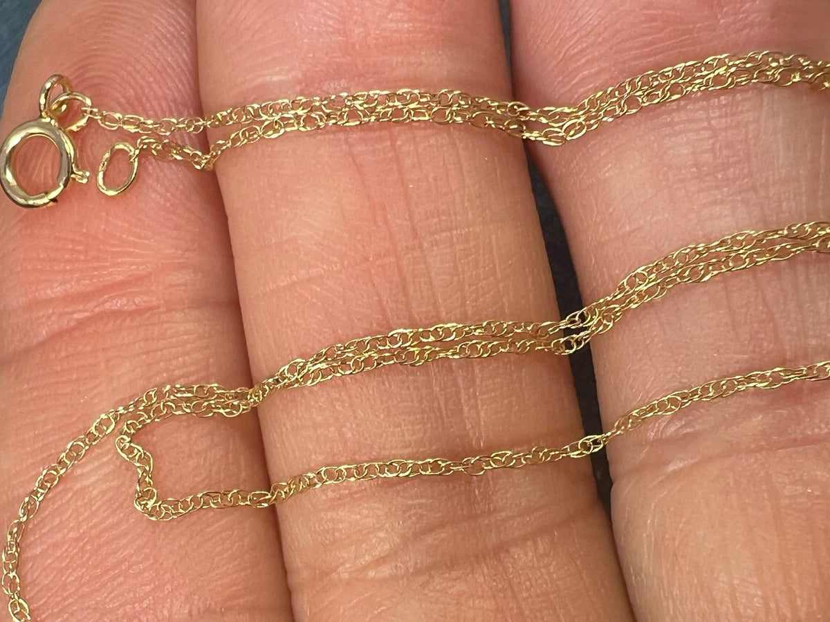 14k Solid Yellow Gold 17" Chain. LOW PRICE CHAIN SALE See All - 0178